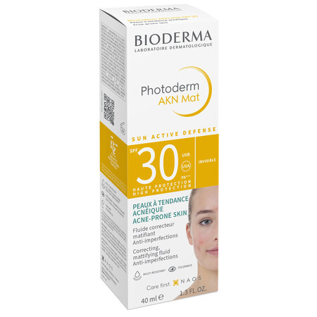 Fluid matifiant și corector Akn Mat SPF30 Photoderm, 40 ml, Bioderma 735741