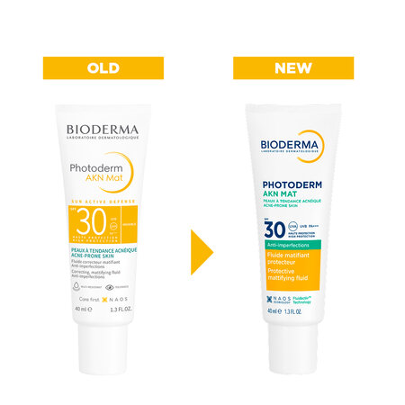 Fluid matifiant și corector Akn Mat SPF30 Photoderm, 40 ml, Bioderma 735752