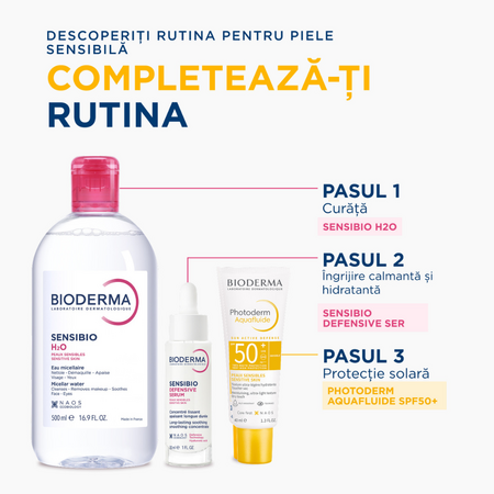 Crema lejera cu SPF50+ Invisible Aquafluide Photoderm, 40 ml, Bioderma 735764