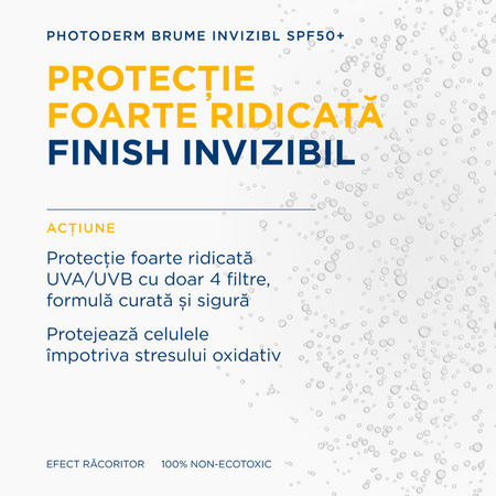 Spray invizibil cu SPF50+ Photoderm Brume, 150 ml, Bioderma 735818
