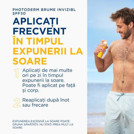 Spray invizibil Photoderm Brume, SPF30, 150 ml, Bioderma 735793
