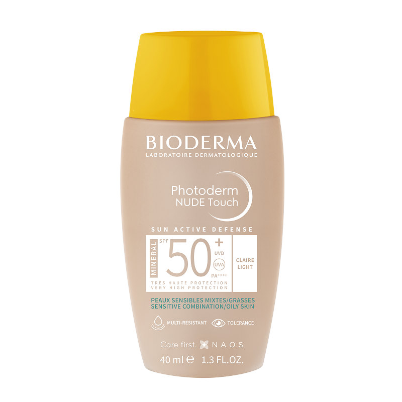 Fluid Nude Touch Mineral deschis cu SPF50+ Photoderm, 40 ml, Bioderma