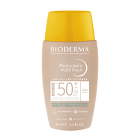 Fluid cu protectie solara SPF 50+ Mineral deschis Photoderm Nude Touch, 40 ml, Bioderma