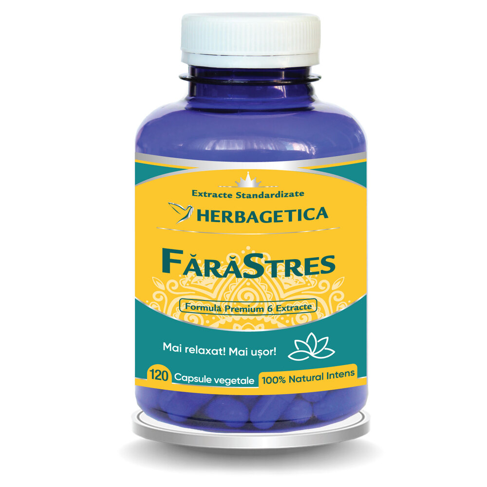 Fara Stres, 120 capsule, Herbagetica