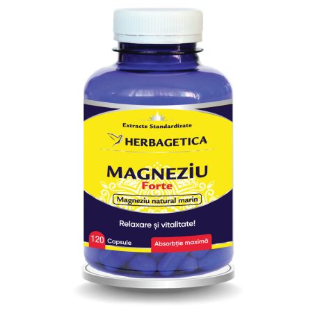 Magneziu Forte, 120 capsule, Herbagetica