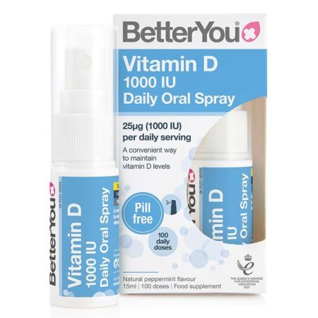 Spray oral cu vitamina D, 1000UI, 15ml, BetterYou