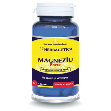Magneziu Forte, 60 capsule, Herbagetica
