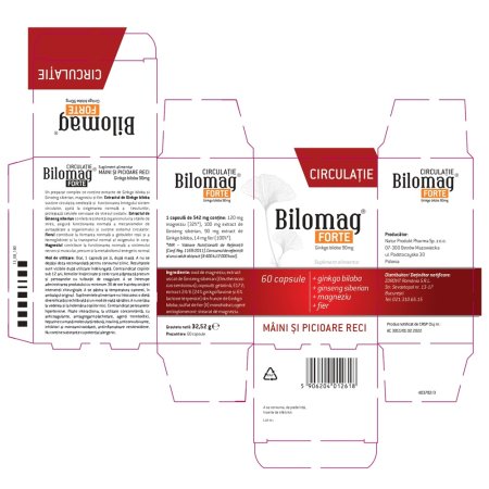 Bilomag Forte Circulatie, 60 capsule, Zdrovit 720233