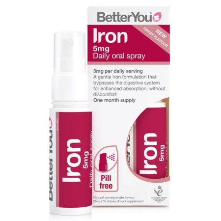 Spray oral cu fier, 5mg, 25ml, BetterYou