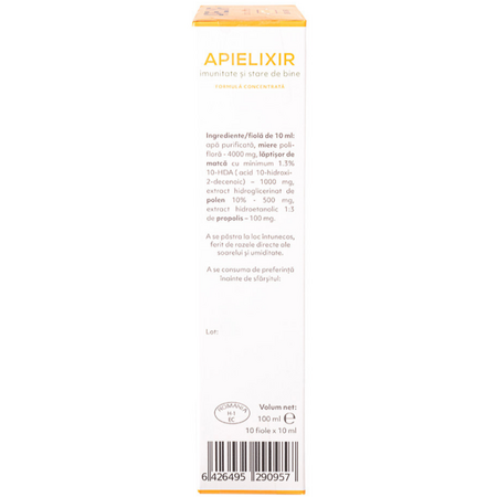 Imunitate si stare de bine Apielixir, 20 fiole x 10 ml, Albina Carpatina 723358