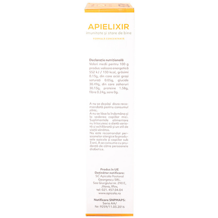 Imunitate si stare de bine Apielixir, 20 fiole x 10 ml, Albina Carpatina 723357