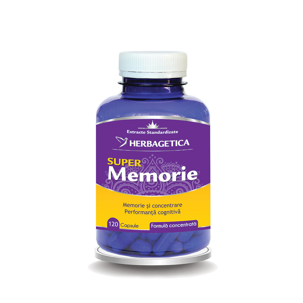 Super memorie, 120 capsule, Herbagetica