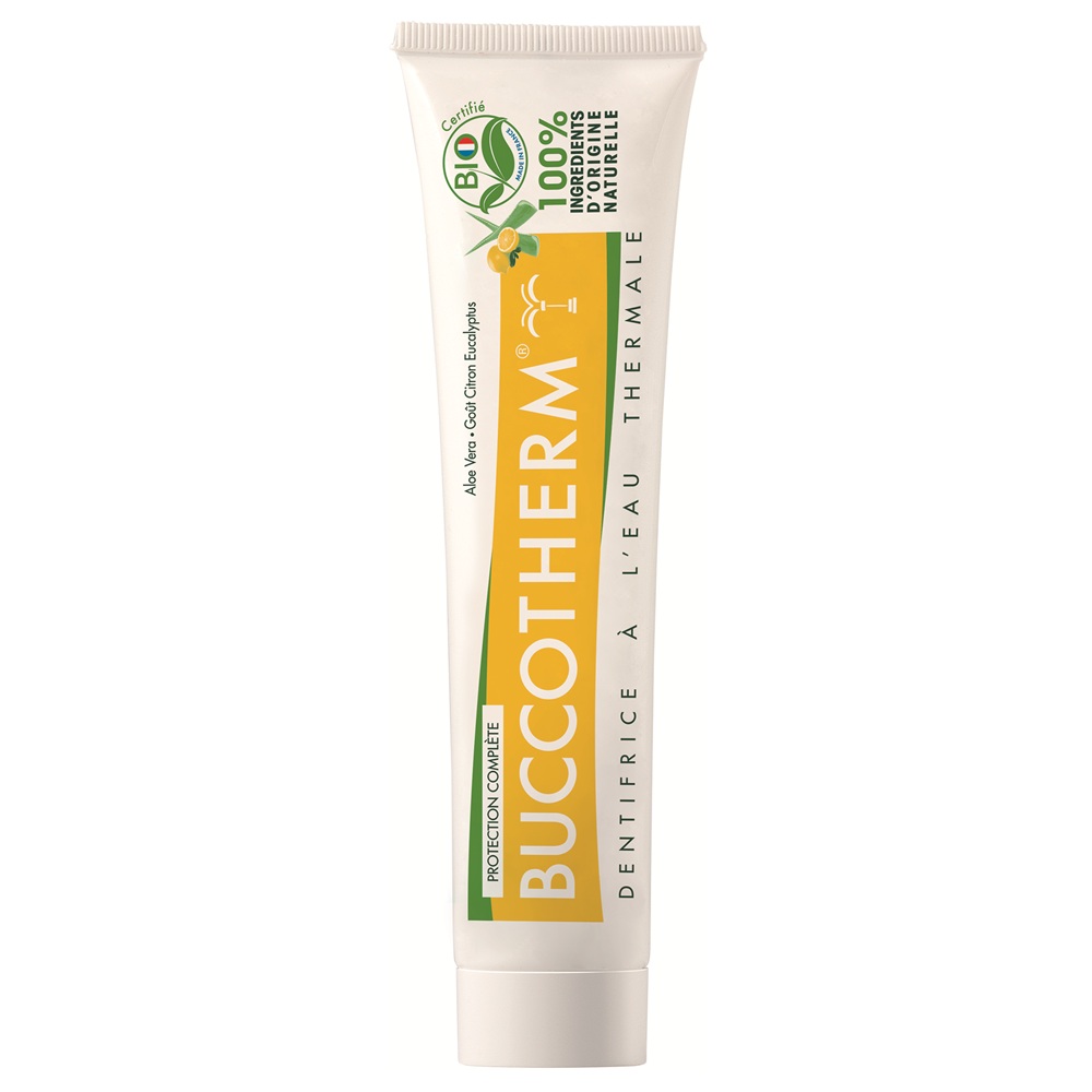 Pasta de dinti bio cu aroma de lamaie si aloe vera pentru protectie completa, 75 ml, Buccotherm