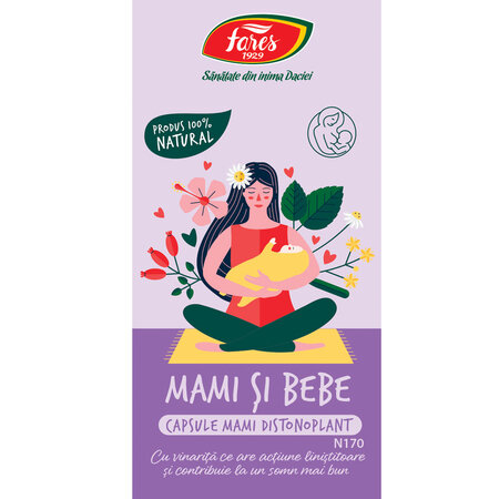 Distonoplant Mami si Bebe N170, 60 capsule, Fares 614384