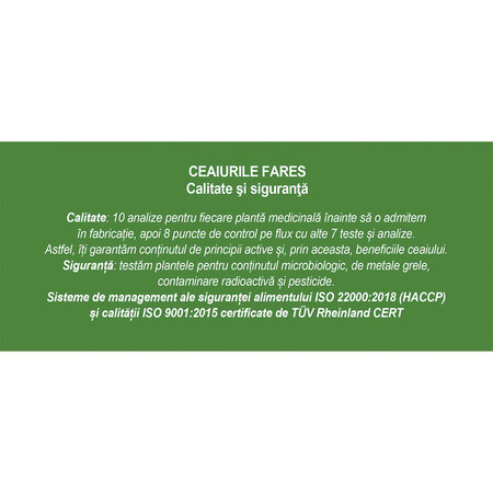 Pachet Ceai de plante, 120 plicuri, Fares 624043