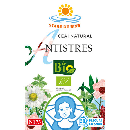 Ceai eco Antistres N173, 20 plicuri, Fares 604358