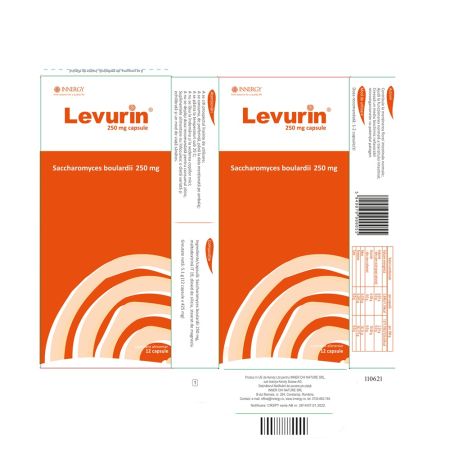 Probiotic Levurin, 250 mg, 12 capsule, Innergy 705963