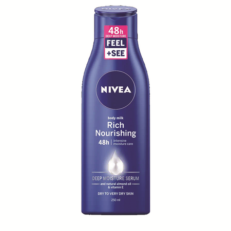 Lapte de corp intens hidratant Rich Nourishing, 250 ml, Nivea