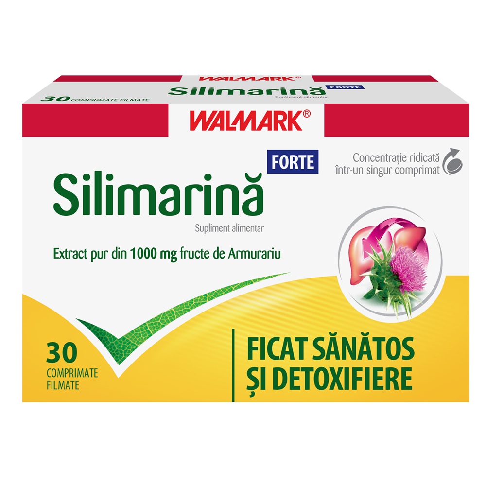 Silimarina Forte, 30 comprimate, Walmark