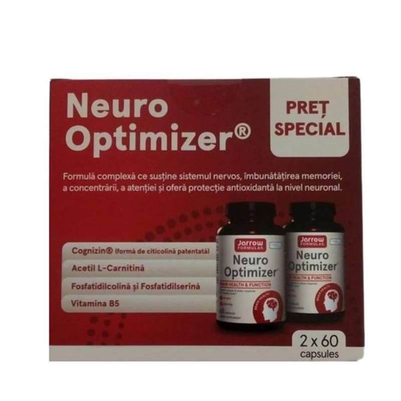 Pachet Neuro Optimizer Jarrow Formulas, 60 + 60 capsule, Secom