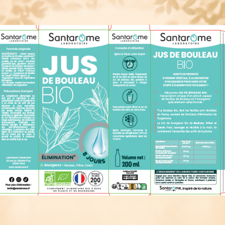 Suc de mesteacan, 200 ml, Santarome 749312