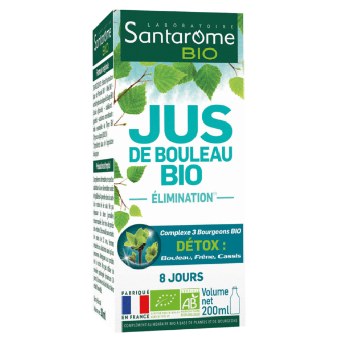 Suc bio de mesteacan, 200 ml, Santarome