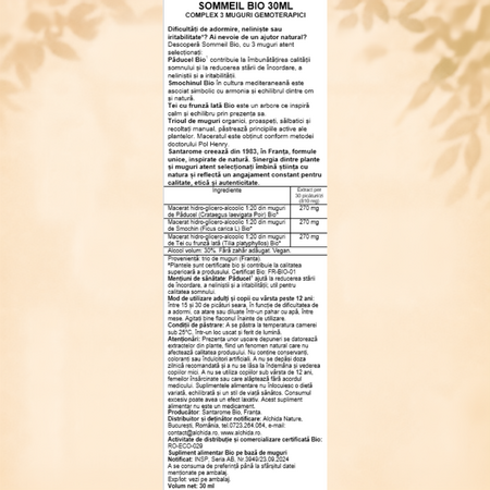 Sommeil Bio, 30 ml, Santarome 745818