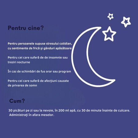Complex 3 muguri gemoterapici picaturi Sommeil Bio, 30 ml, Santarome 617677