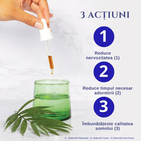 Complex 3 muguri gemoterapici picaturi Sommeil Bio, 30 ml, Santarome 617676