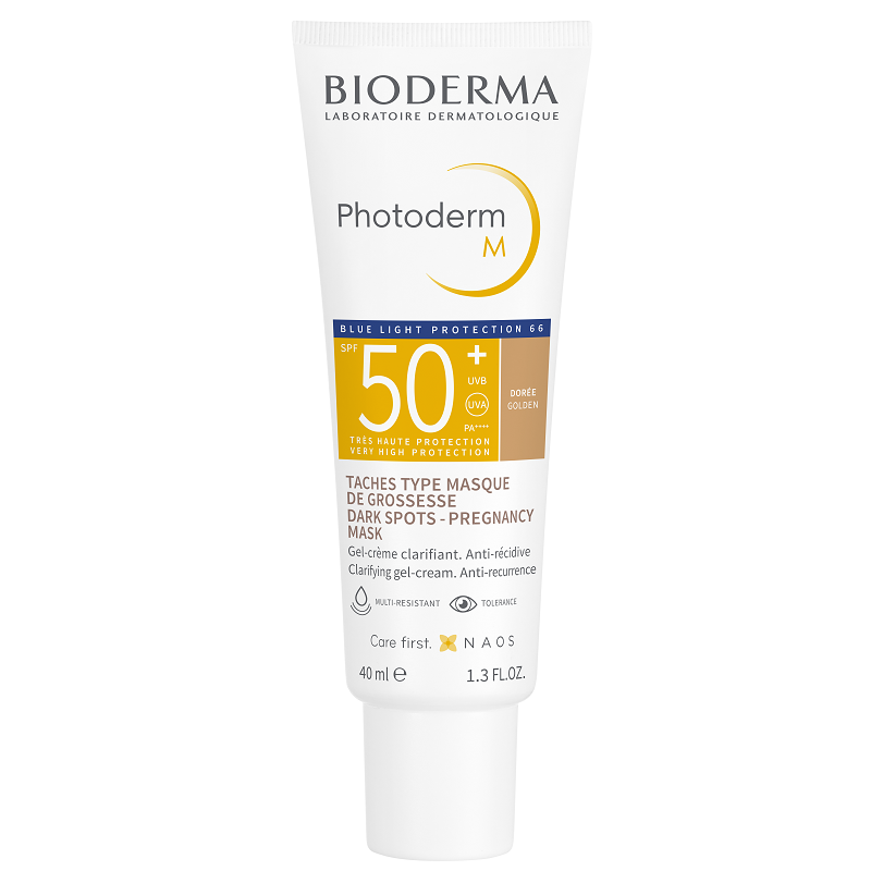 Gel-crema cu SPF50+ auriu Photoderm M, 40 ml, Bioderma