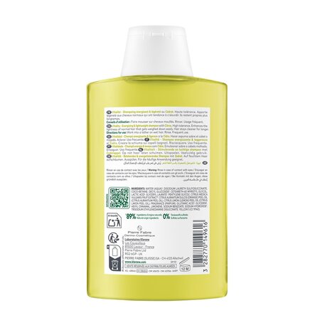 Sampon cu pulpa de citrice pentru par cu tendinta de ingrasare, 200 ml, Klorane 672087
