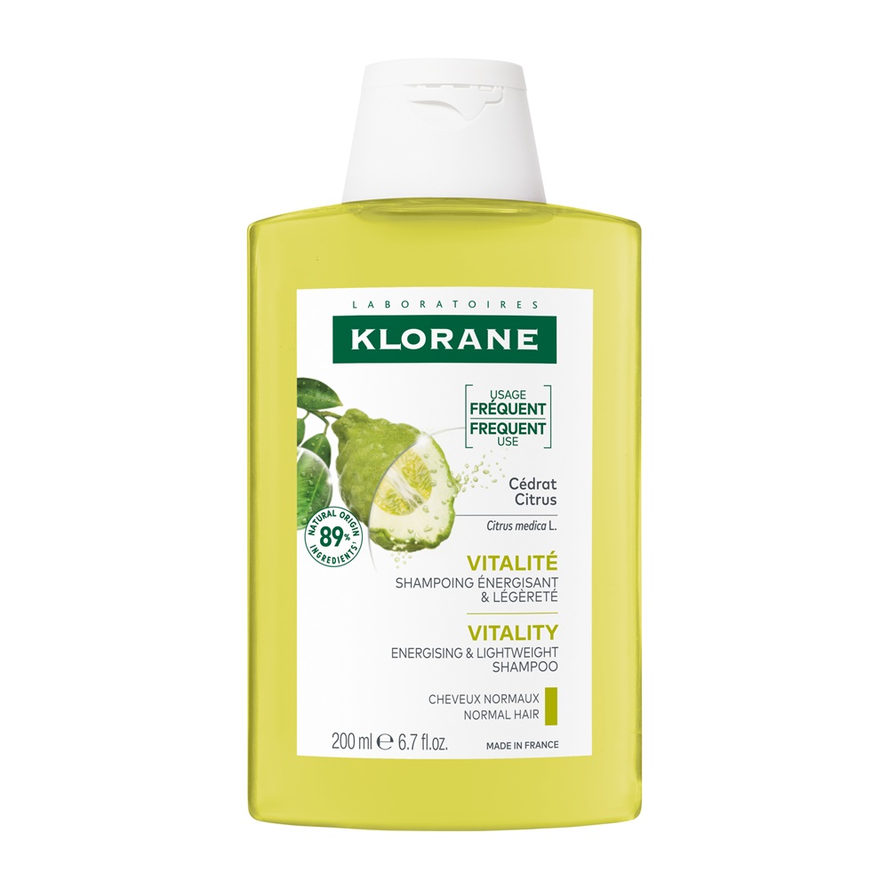 Sampon cu pulpa de citrice pentru par cu tendinta de ingrasare, 200 ml, Klorane