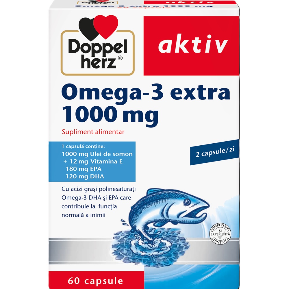 Omega 3 extra, 1000 mg, 60 capsule, Doppelherz