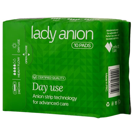 Absorbante 4 picaturi Day Use 240mm, 10 bucati, Lady Anion 719845