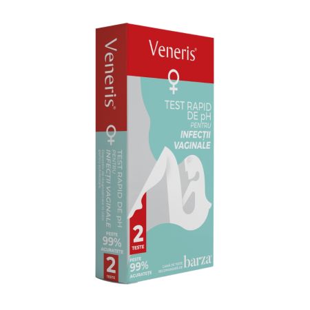 Test de pH pentru infectii vaginale, 2 teste, Veneris