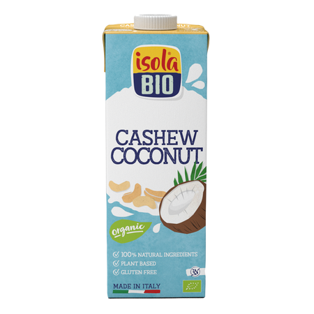 Bautura bio fara gluten cu cocos si caju, 1000 ml, Isola Bio