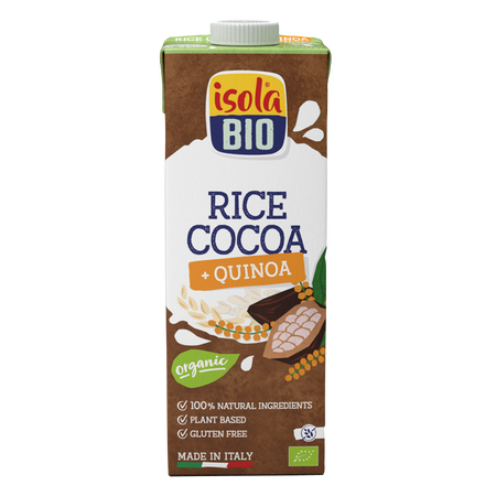 Bautura Eco fara gluten din orez, quinoa si cacao, 1000 ml, Isola Bio