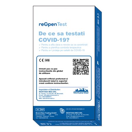 Test Rapid Combo Gripa si Antigen SARS-COV-2 Ag, 1 bucata, Montana Med 664657