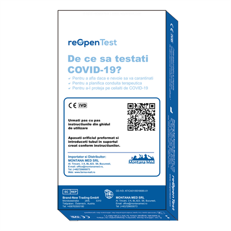 Test Rapid Combo Gripa si Antigen SARS-COV-2 Ag, 1 bucata, Montana Med 664657