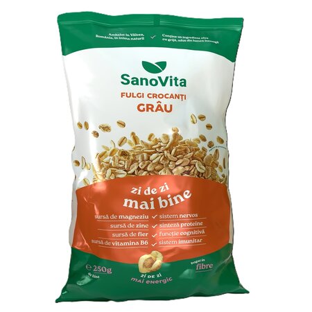 Fulgi crocanti grau, 250 g, SanoVita