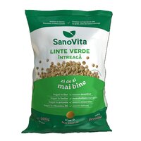 Linte verde intreaga, 500 g, Sanovita