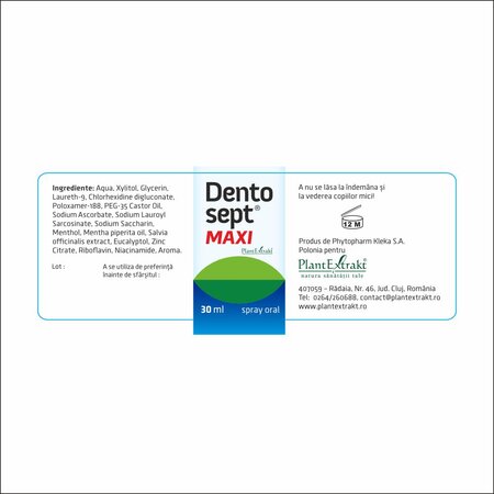 Spray gingival Dentosept Maxi, 30 ml, Plant Extrakt 732614