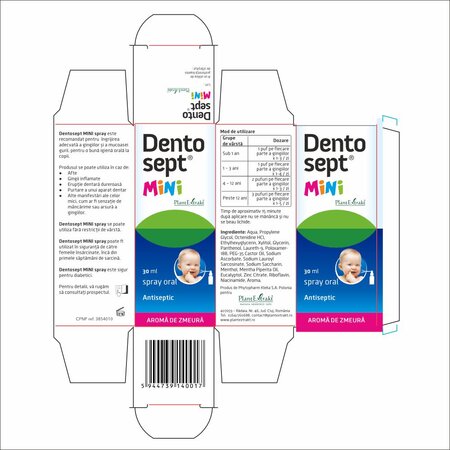 Spray gingival Dentosept Mini, 30 ml, Plant Extrakt 732599