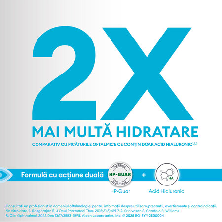 Picaturi oftalmice fara conservanti Systane Hydration, 10 ml, Alcon 756086