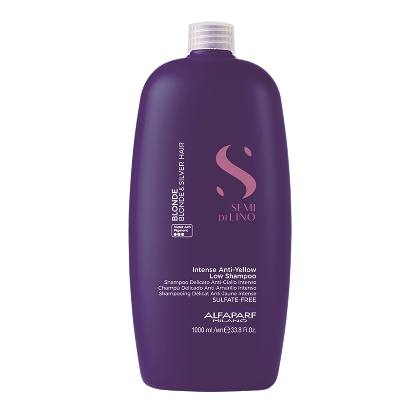 Sampon delicat pentru par blond Intense Anti-Yellow, 1000 ml, Alfaparf