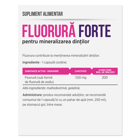 Fluorura Forte, 30 capsule, parapha 690174
