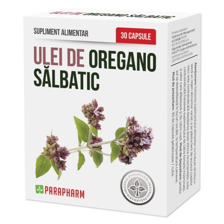 Ulei de oregano salbatic, 30 capsule, Parapharm