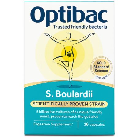 Probiotic Saccharomyces Boulardii, 16 capsule, OptiBac