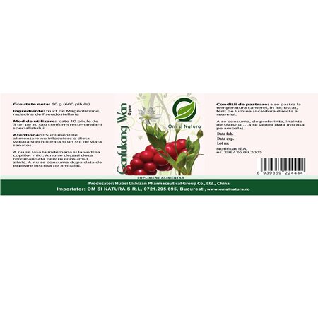 Ganfukang Wan, 600 capsule, Om si Natura 714460
