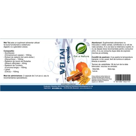 Wei Tai, 60 capsule, Om si Natura 715122